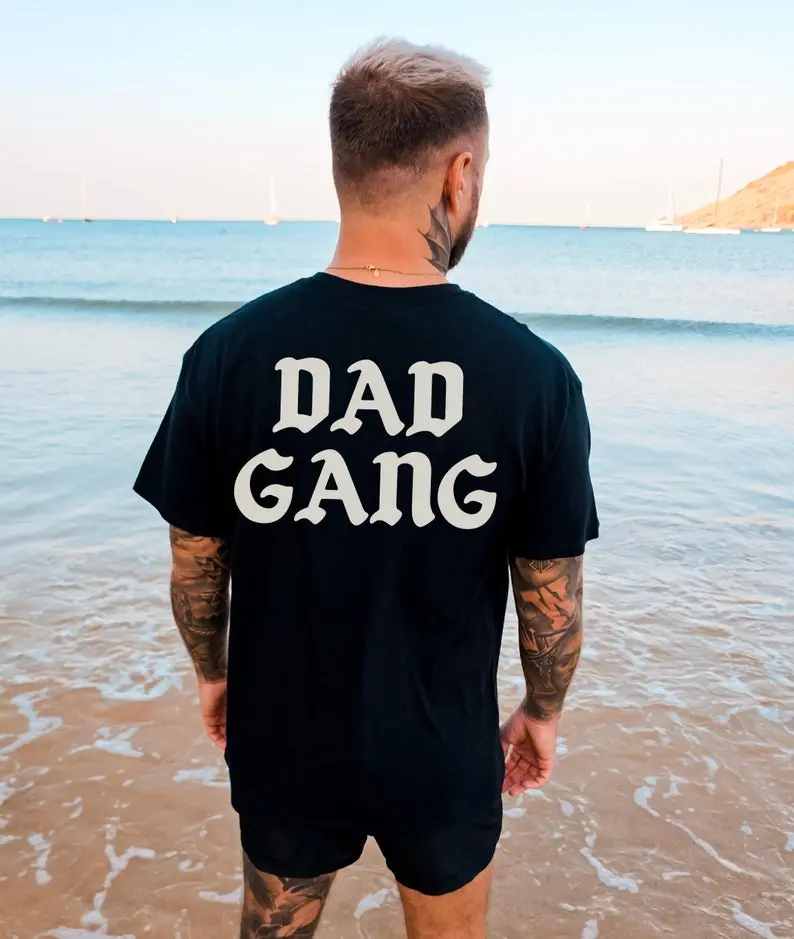 Dad Gang Graphic Tee Shirt for Men, Dad, daddy, dad gift, father’s day, husband, new dad, fatherhood, gift, dad, tshirt