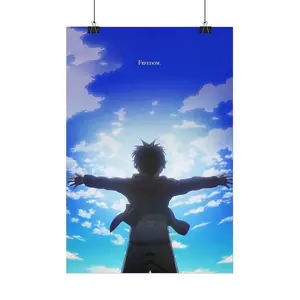 Eren Yeager “Freedom” Quote Poster - Attack on Titan Anime Wall Art, Motivational Manga Print, Aesthetic Decor for Living & Bedroom room