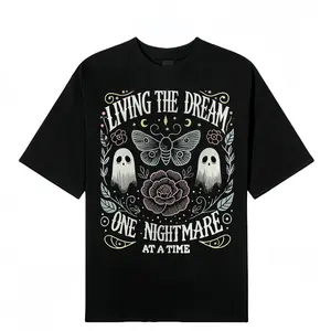 Summer T-Shirts Women's Vintage-Inspired "Living The Dream One Nightmare At A Time" Graphic T-Shirt