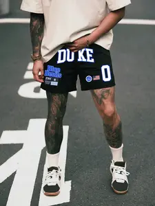 Unisex Design Street Style Y2K Casual Athleisure Basketball Shorts, Drawstring Waistband, Suitable for Gym Running Beach Streetwear, Couple Gift