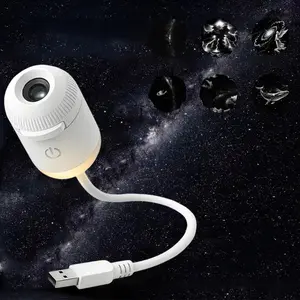 6 in 1 USB Powered Star Night Light Projector with Galaxy Designs for Kids' Bedrooms Playrooms  and Car Best Gift for Child Nightlight   (6 slides）