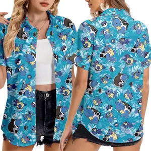 Video Game Graphic Character Hawaiian Shirt, Water Monster Unisex Apparel For Fans, Summer Beach Vacation Wear, Pocket Creature Gift Idea | 080426.R3086.ID00