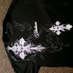 Men's Gothic Cross Print Waffle Knit Pullover Sweatshirt Knitwear, Long Sleeve Fitted Casual Fashion, Fall & Winter Comfortable