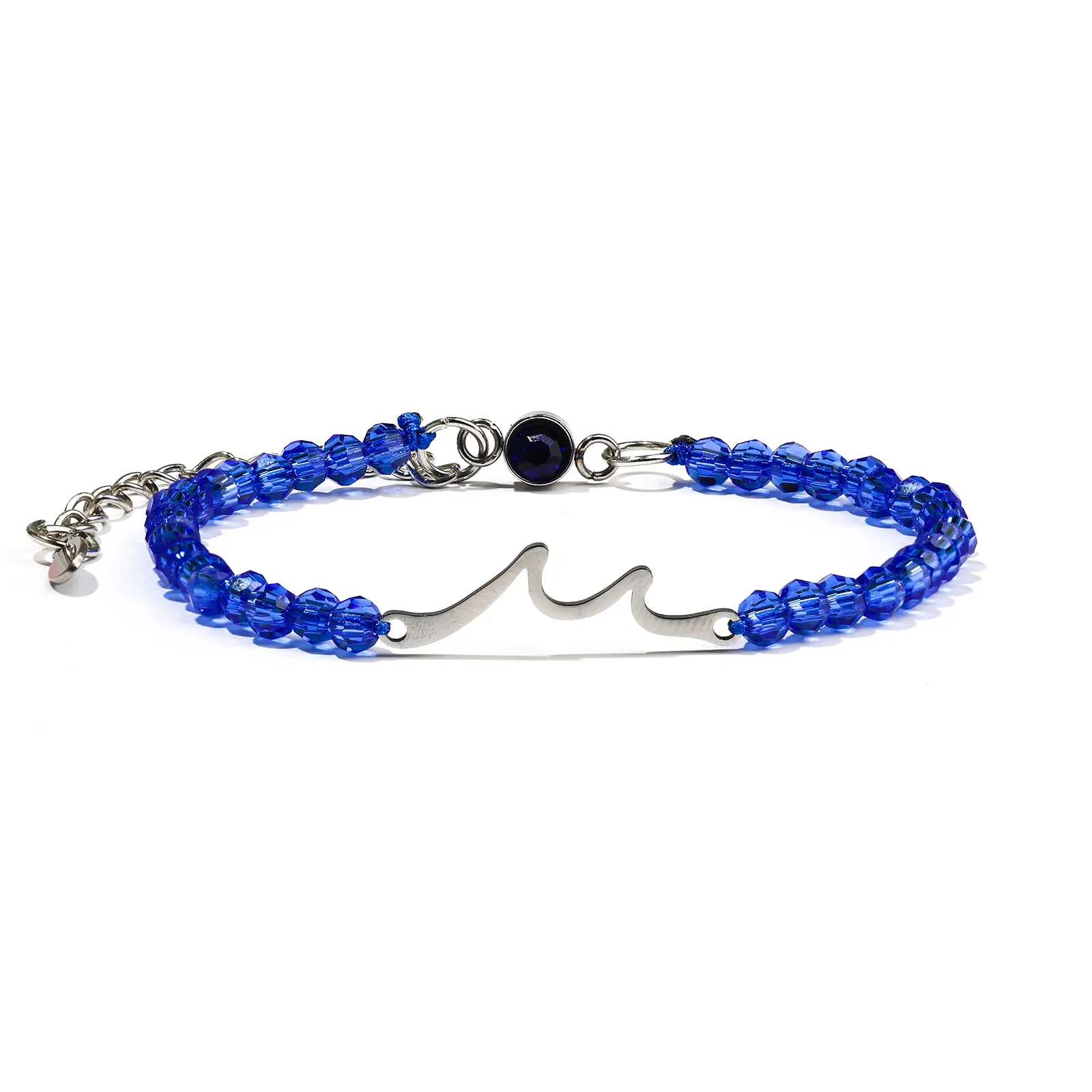 Blue Crystal Wave Bracelet 1