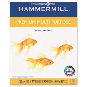 Hammermill Premium Multipurpose Paper 20-lb. 8.5 x 11 White 2500-Carton