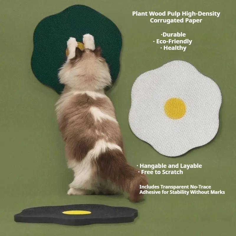 DopaminePetStyle Egg - Shaped Wall - Mounted Cat Scratcher#CatTok #PetDecor #ScratchHappyCats #EcoFriendlyPet #HomePetAccessories #DIYPetFun