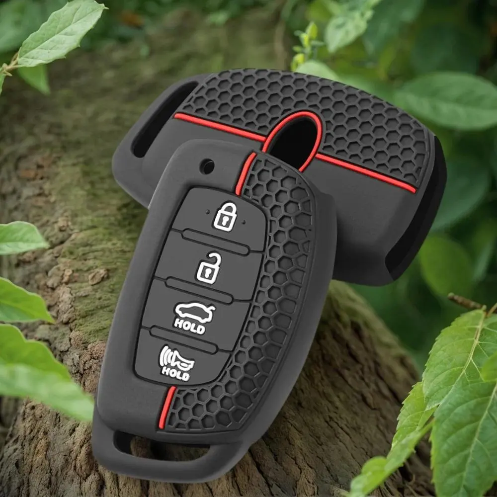 Silicone Remote Keyless Key Holder Case Key Fob Cover For Hyundai Creta 2021 Ioniq Elantra I30 Ix35 Tucson Key Protect Car Accessories