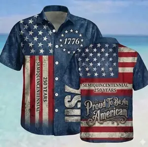 Vintage USA Birthday 250th Anniversary Hawaiian Shirt, America 250 Button Shirt, Patriotic Eagle, Statue Of Liberty, 250 Years Of Freedom and Faith Gift 62K