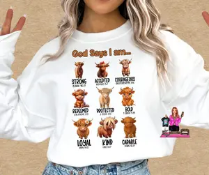 GOD SAYS I AM HEIFERS DTF TRANSFER