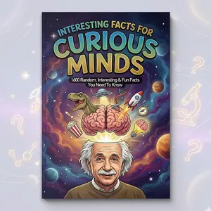 Interesting Facts for Curious Minds – A Fun and Giftable Knowledge Collection Featuring 1600 Random, Fascinating, and Easy-to-Read Facts Across 32 Topics to Spark Curiosity