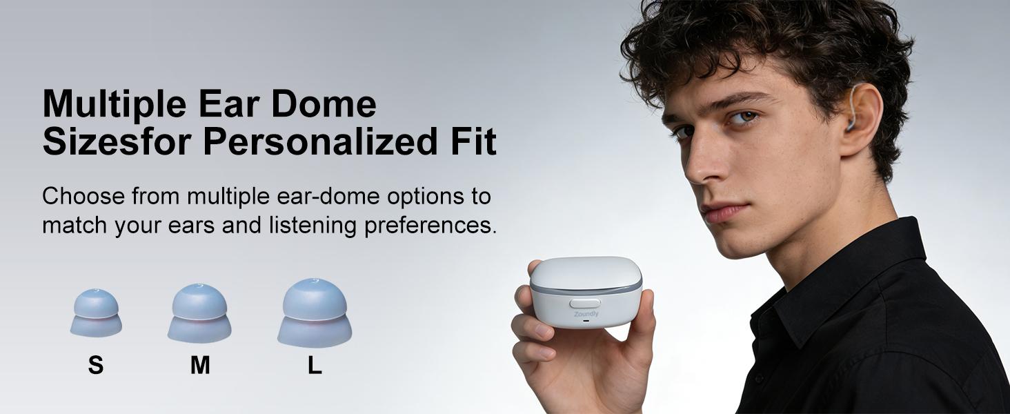 FDA OTC Rechargeable Bluetooth Behind-the-Ear Hearing Aids - Digital Noise-Canceling Hearing Amplifier, Wireless Device with Fast Charging Case for Hard-of-Hearing Elders, Behind Ear Aid