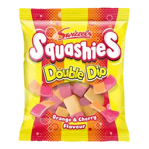 Swizzels Squashies Double Dip Orange & Cherry Flavour 120g