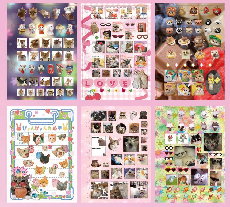 Ultra-Cute Cat-Themed Sticker Book—Featuring 800 adorable cat stickers (30 sticker sheets) in one book—Perfect for journals, crafts, and planners. TikTok Exclusive: Now Trending!