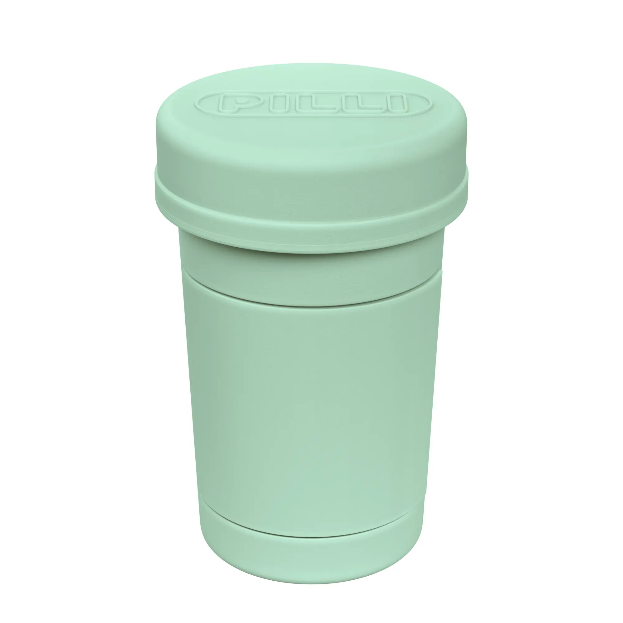 Pilli Soft Green CVS Pill Bottle Cover & Cap - Reusable, Sun Protection, Easy Opening, Seamless Flap for Label Access