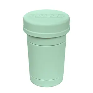 Pilli Soft Green CVS Pill Bottle Cover & Cap - Reusable, Sun Protection, Easy Opening, Seamless Flap for Label Access