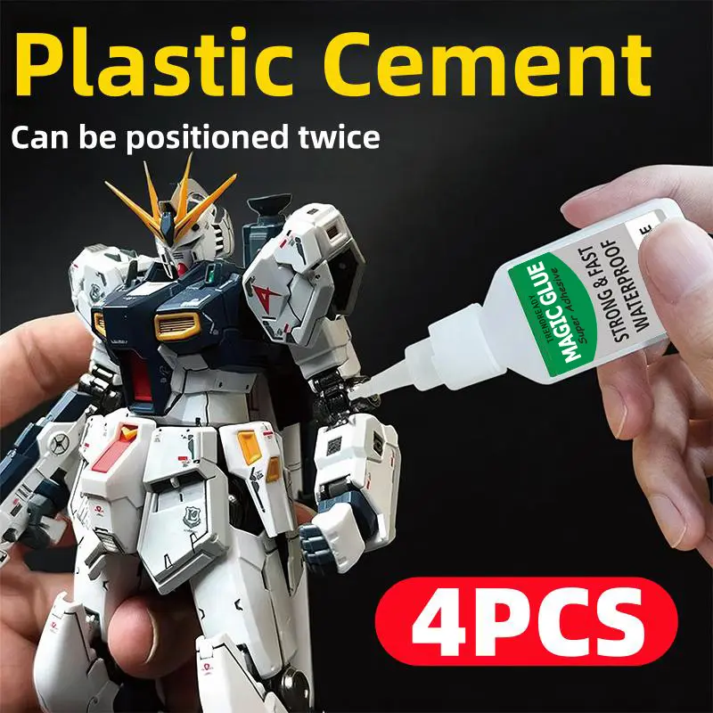 4PCS Super Glue Set, Multi-Purpose Instant Adhesive, High-Strength Cyanoacrylate Glue for Shoes, Wood, Metal, Ceramic, Plastic, Glass, Leather, Quick Dry & Strong Bond, Repair Glue Kit
