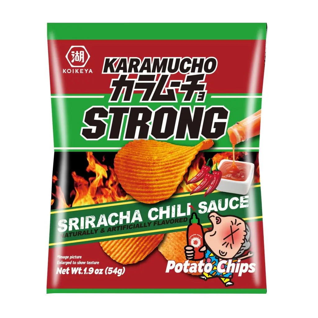 Koikeya Karamucho Strong Sriracha Potato Chips - 54g