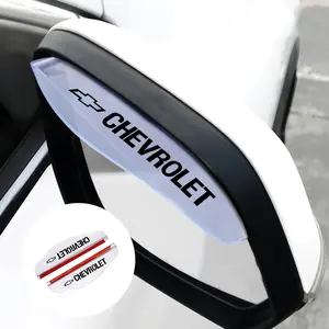 Chevrolet Car Rearview Mirror Rain Eyebrow, Anti-Drop Waterproof Sunshade, Clear Driving Visibility, Exterior Decoration for Malibu, Traverse, Bolt Ev