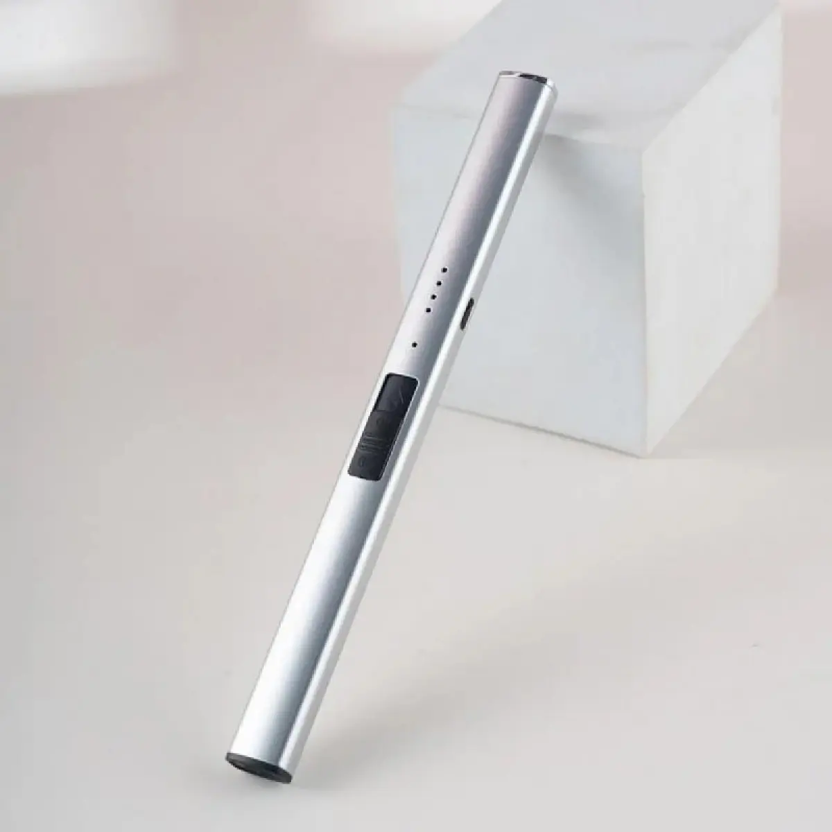 Flameless Candle Lighters, USB Rechargeable Double Arc Plasma Lighter with Retractable Telescopic Wand, Windproof Electric Igniter for Candles, Camping Use