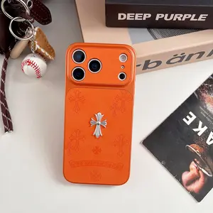 Trendy Cross Pattern Phone Case Cover Protector for iPhone 17/16/15/14 Series, Fashionable Protection, Unique Design, Three Colors, Durable and Stylish
