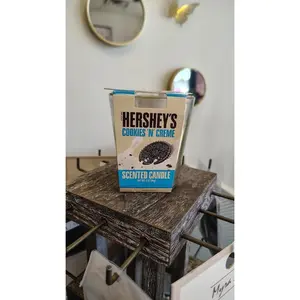 Hershey's Cookies 'n' Creme Scented Candle 3oz Tumbler Single Wick Officially Licensed Chocolate Scent Ideal for Holiday Gifts & Stocking Stuffers