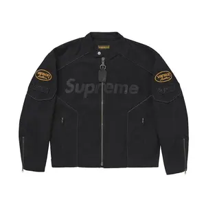 Supreme Men's Vanson Leathers Cordura Cotton Jacket Black, from StockX