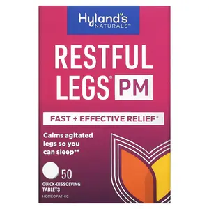Hyland's Naturals Restful Legs PM, 50 Quick-Dissolving Tablets | HSA/FSA Eligible
