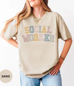 Retro Social Worker Short-sleeve T-Shirt / Sweatshirt & Hoodie, Gift For LSW MSW Classic Cotton