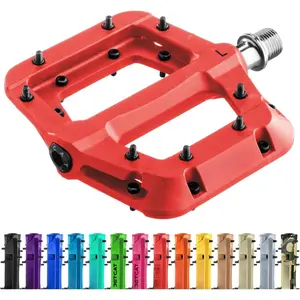 Mountain  Pedals Flat - MTB Pedals Flat, Bicycle Pedals for BMX/MTN/Road/Gravel/EBike, BMX Pedals, Platform Pedals, Adults &   Replacement Upgrades Parts 9/16