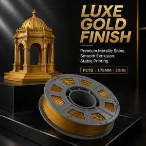 PETG Filament 1.75mm, Bright Shiny Metallic Surface & Smooth Feeding, Low Warp Little Stringing for Clear Tiny Model Details, 0.66lbs Tangle-Free Compact Spool, Vacuum Moisture-Proof Package,Tough Print Material Compatible With All Desktop FDM 3D Printers