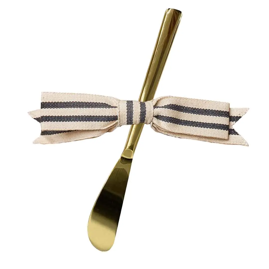 Gold Spreader Knife & Ribbon