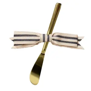Gold Spreader Knife & Ribbon