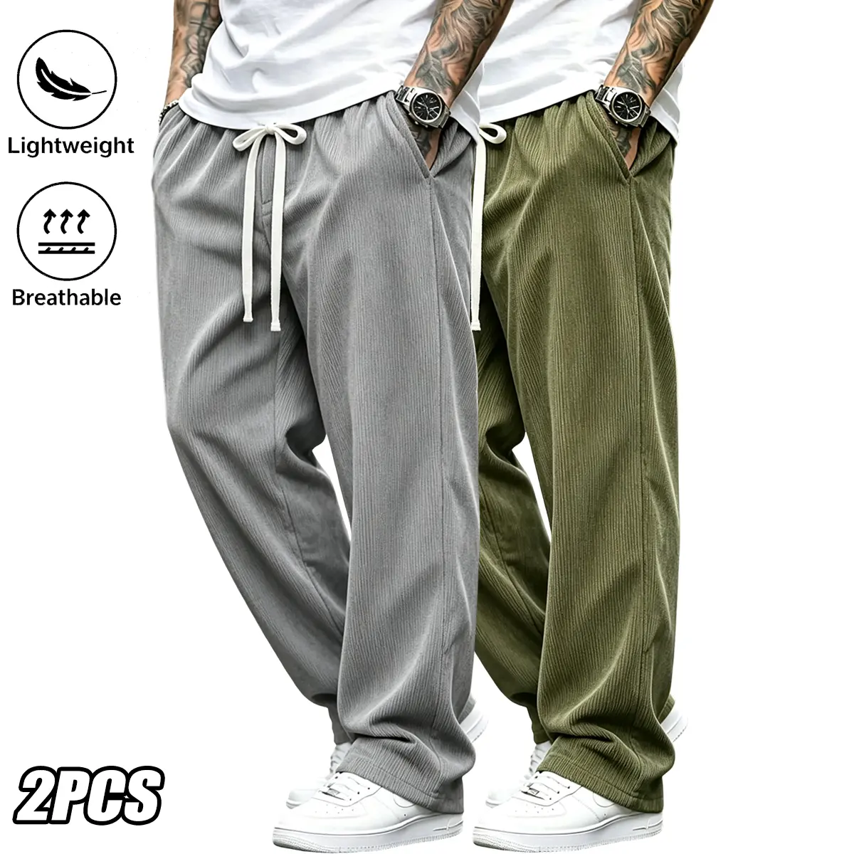 Gray + Army Green