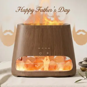 SALKING Salt Lamp Diffuser, Cool Mist Humidifier, Aromatherapy & Salt, Himalayan Salt, Ultrasonic Essential Oil Diffuser with Ambient Glow, Large capacity(For Bathroom/Balcony/Kitchen/Nursery/Storage room)