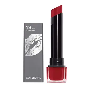 Exhibitionist Ultra-Matte Lipstick, The Real Thing, 1 Count, Pack of 1, Lipstick, Red Lipstick, Long Lasting Lipstick, Matte Lipstick, No Cracking or Flaking, Increases Lip Moisture