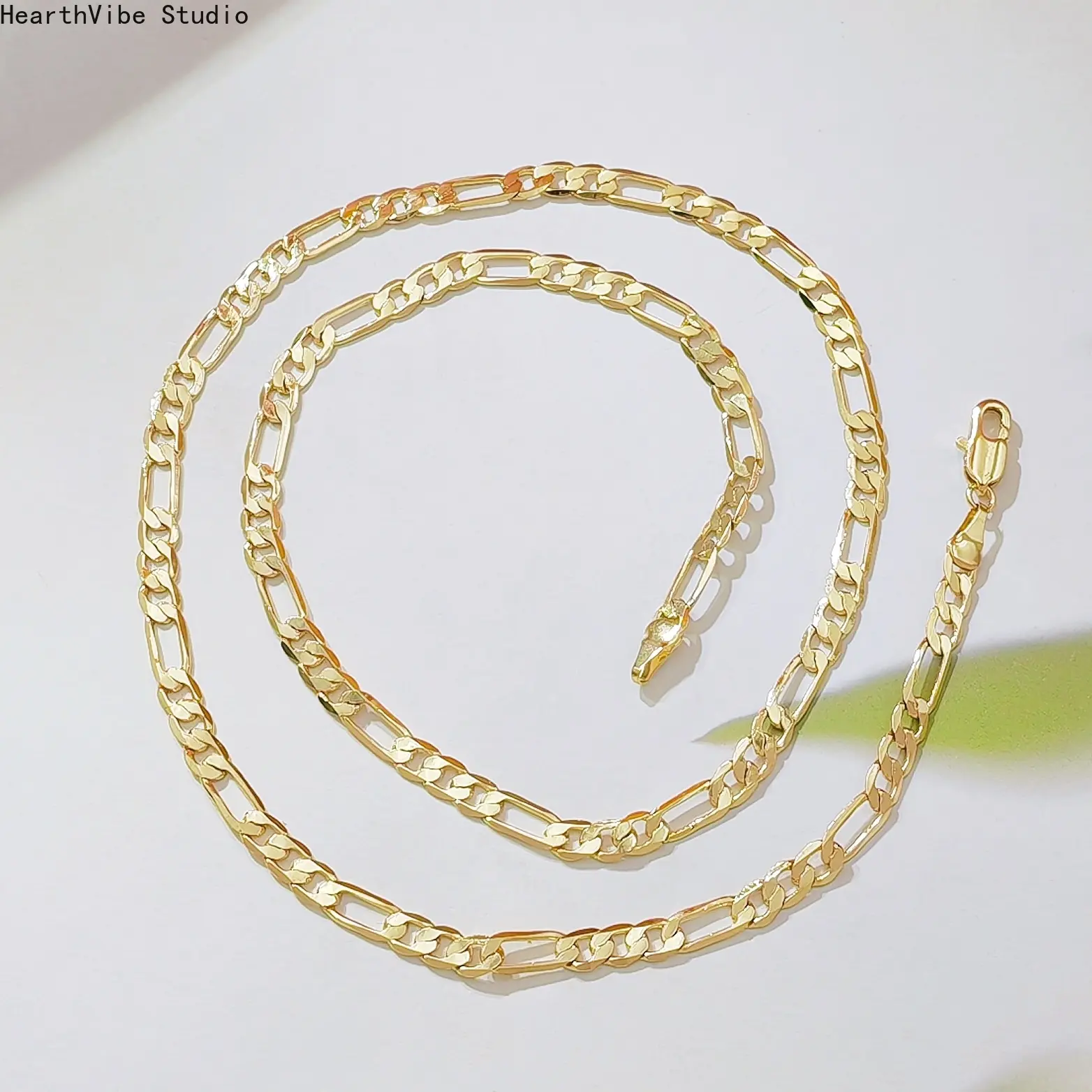 18K Gold Necklace Bracelet Set, Trending Minimalist Unisex Jewelry 2 Piece Set, Long Lasting Shine Chain Accessories for Daily Wear Party Holiday Gift, Elegant Fashion Matching Set