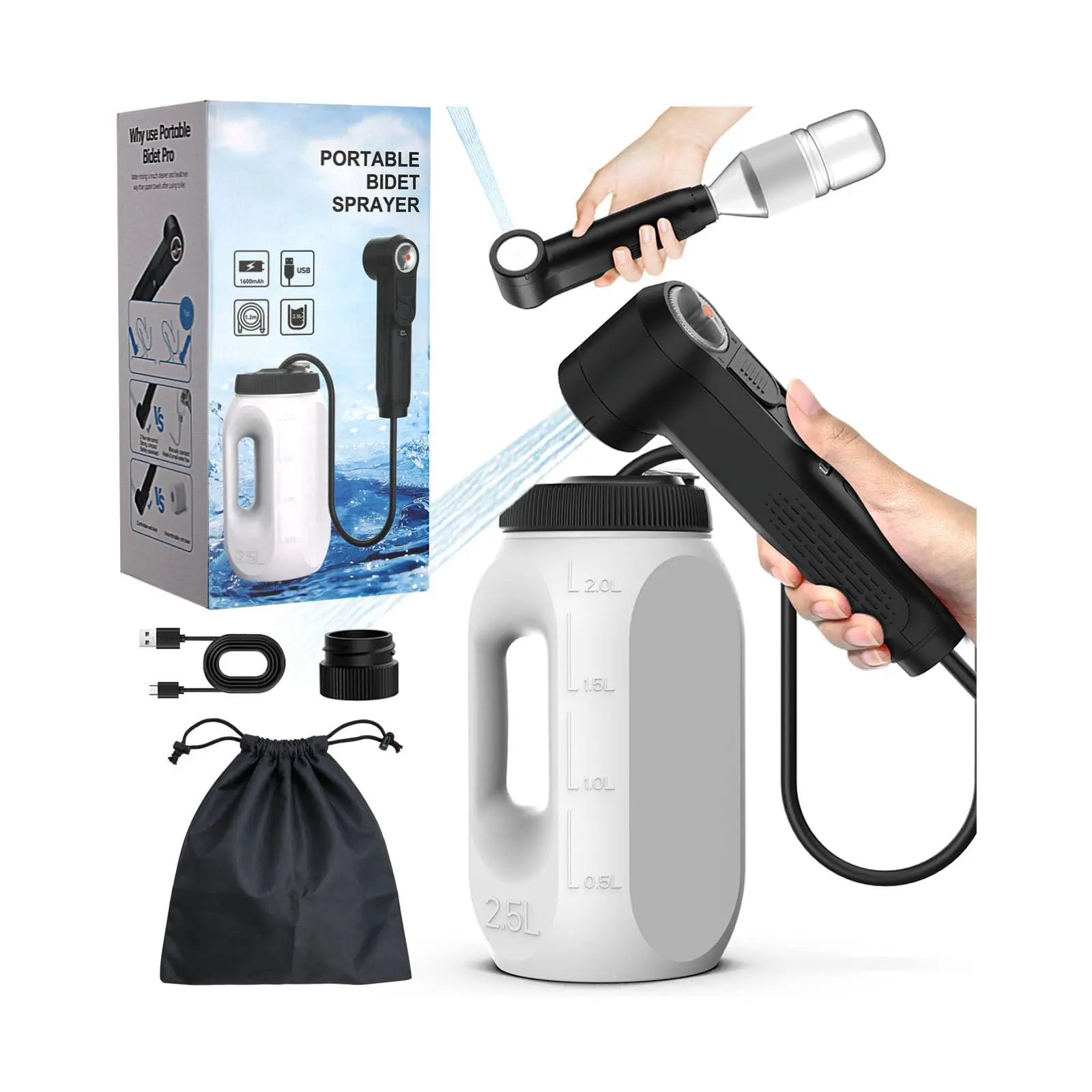 Portable Bidet for Travel,Electric Handheld Bidet Sprayer