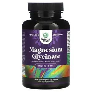 Nature's Craft Magnesium Glycinate, 120 Capsules (100 mg per Capsule)