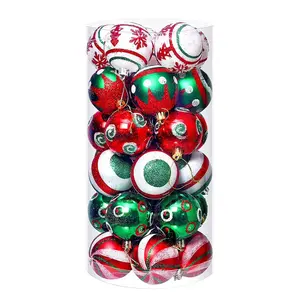 30Pc Christmas Balls 6Cm Big Ball Home Christmas Tree Hanging Ball Pendant Ornaments 2025 New Year Party Decoration Gift Navidad Shunmaii