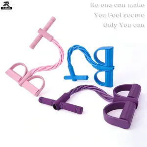 Z-ROGO Multifunction Pedal Resistance Band | Portable Foot Pedal Exerciser for Full-Body Home Workout, Stretching, Fitness Training & Abdominal Exercise | Adjustable & Durable Elastic Sport Band,Mother's Day Gifts