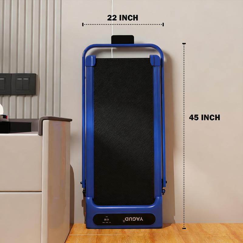 【 LIVE ONLY】YAGUD Walking Pad Treadmill with Spacious Belt, Foldable Design, 265lbs Capacity, Dual Shock Absorption, Low-Noise Motor, Remote Control & Easy-Move Wheels