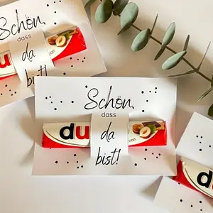 8 German Creative Chocolate Cards, Interactive Greeting Cards, Perfect for Welcome New Members/birthday Gifts, Warm Birthday Gift for Friends/coworkers