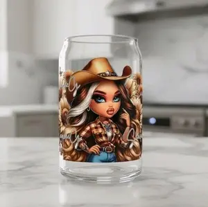 Cowgirl - UVDTF Wrap for cups/hard surfaces sticker
