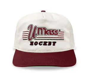 UMass Hockey Snapback: Cream