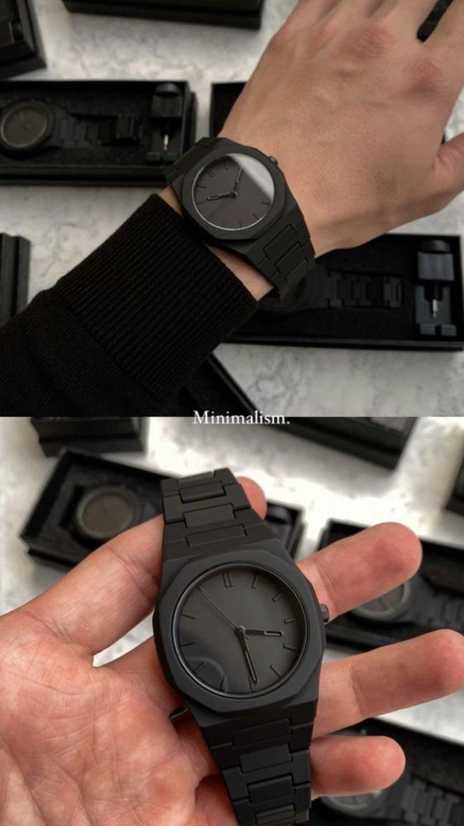 Aura Watch by NOIR – All-Black (Arabic / Roman Dial)