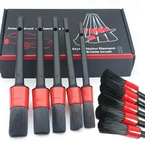 Car Detail Brush Set, Car Detailing Brush, Car Cleaning Detail Brush Set, Car Cleaning Tool for Instrument Panel Air Outlet Wheel, Professional Car Wash Accessories