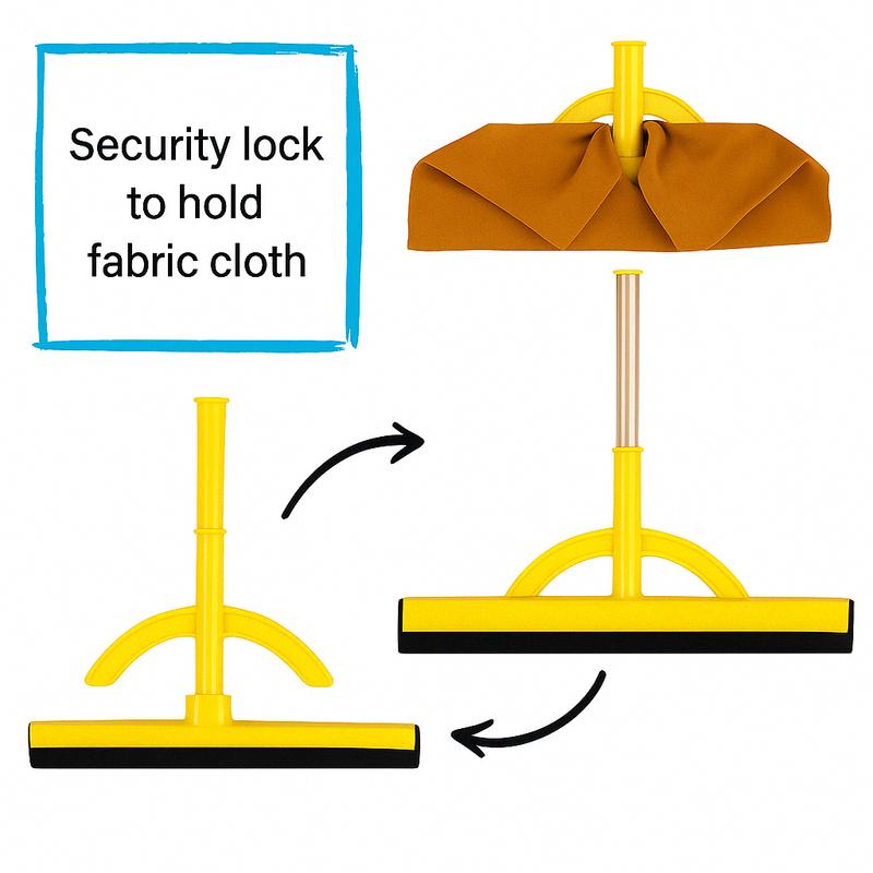 Heavy-Duty Floor Squeegee 2 in 1  - Lightweight & Durable Foam Blade with Extendable Handle for Indoor/Outdoor Cleaning haragan y trapeador 2 en 1 Adjustable Pool