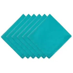 Design Imports Set of 6 Solid Cotton Napkins