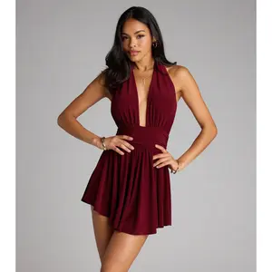 Kiss the Spotlight Halter Romper