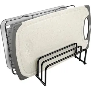 Cutting board organizers (1.0 and 0.6 inch wide slots), cutting board organizer, cutting board storage, biscuit sheets, bakeware organizers for cabinets-